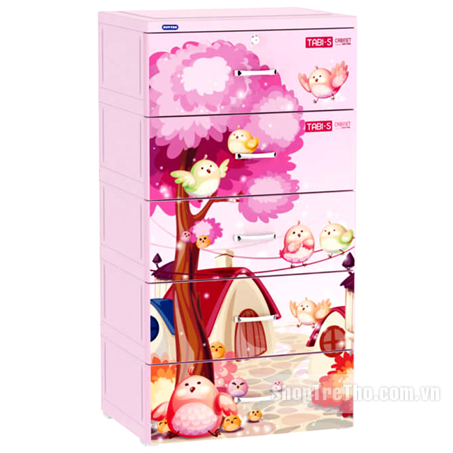 Tủ nhựa Tabi-S Duy Tân 5 tầng 5 ngăn