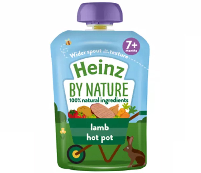 Hỗn hợp nghiền rau củ, thịt cừu Heinz 130g (7M+)
