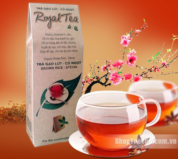 Trà gạo lứt cỏ ngọt Royal Tea