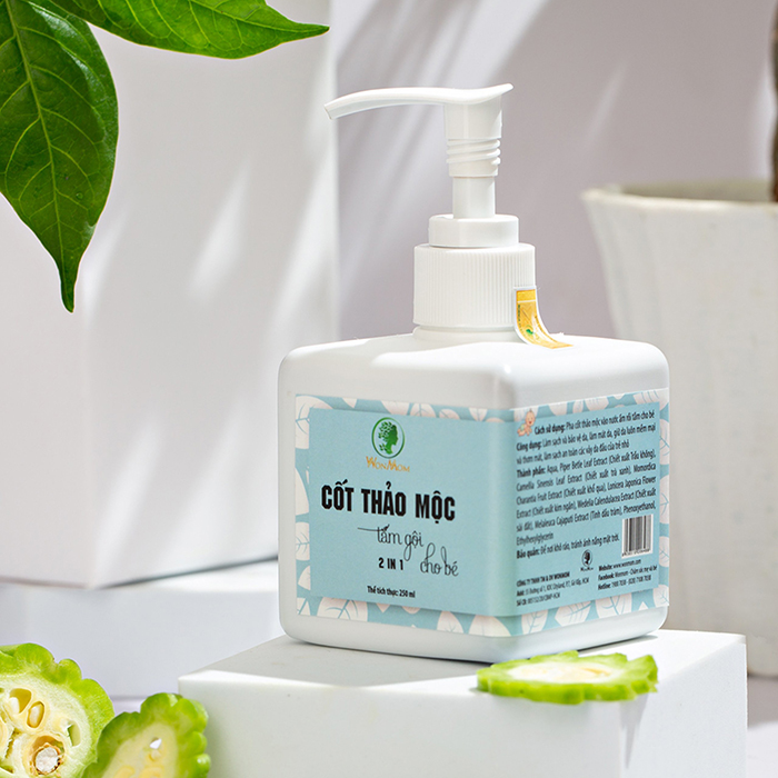 Cot thao moc tam goi cho bé 2in1 wonmom 250ml