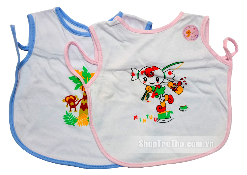 Yếm áo cho bé Mintu cotton 100% có nhiều size