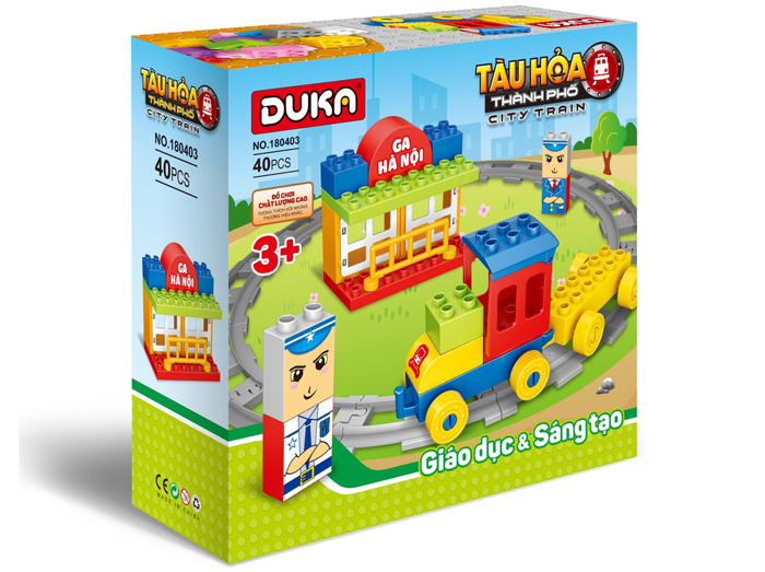 ​Đồ chơi xếp hình Duka No.180403 - Tàu hỏa thành phố