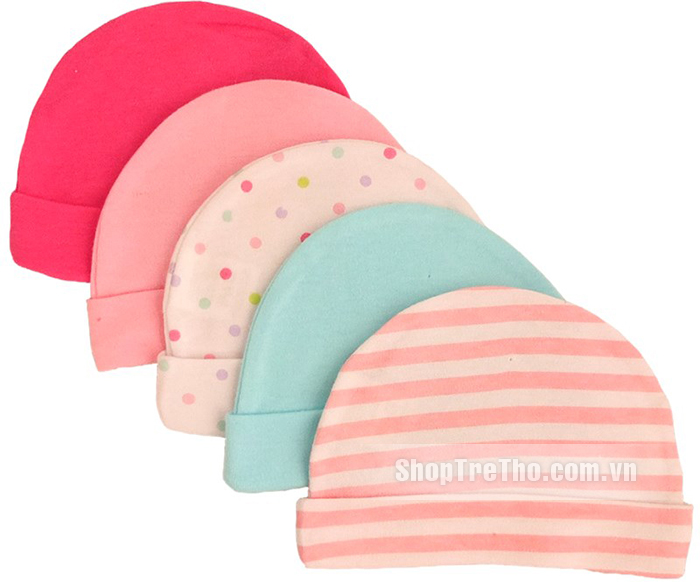 Mũ sơ sinh xuất Nhật set 5 chiếc