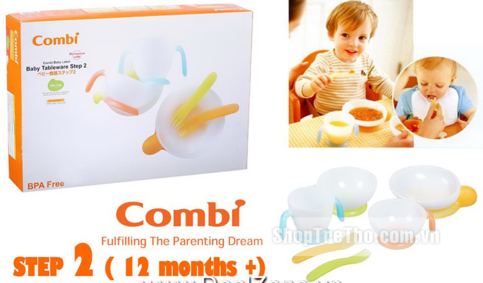 bộ đồ ăn Combi bước 2