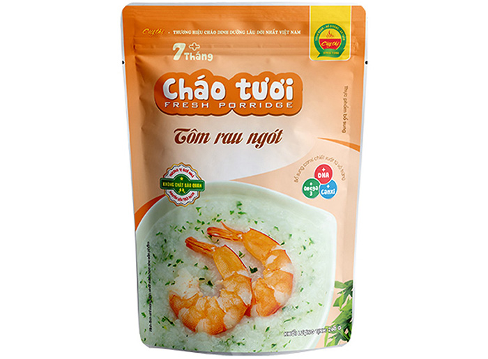 Chao tuoi Cay Thi tom, rau ngot 260g (7M+)
