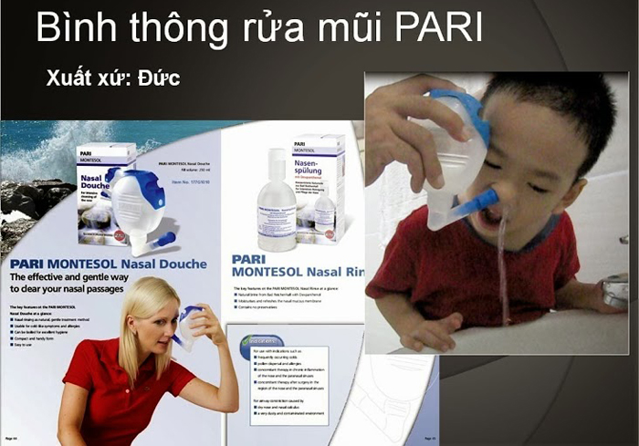Bình rửa mũi Pari Montesol 3296