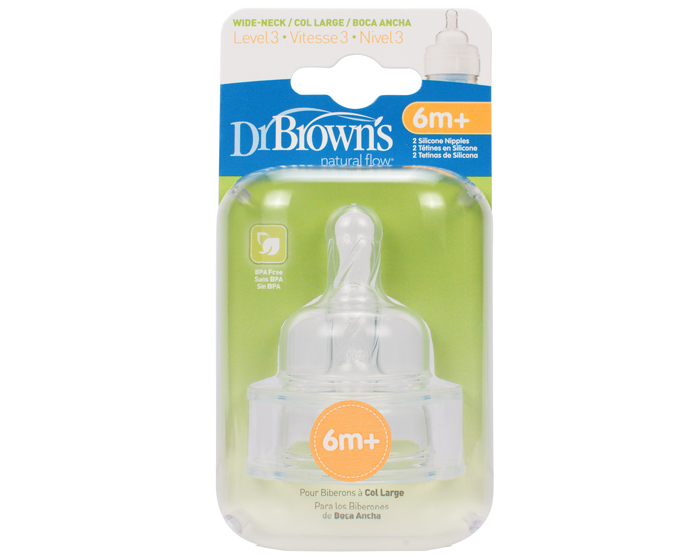 Núm ty Dr Brown's cổ rộng BPA free