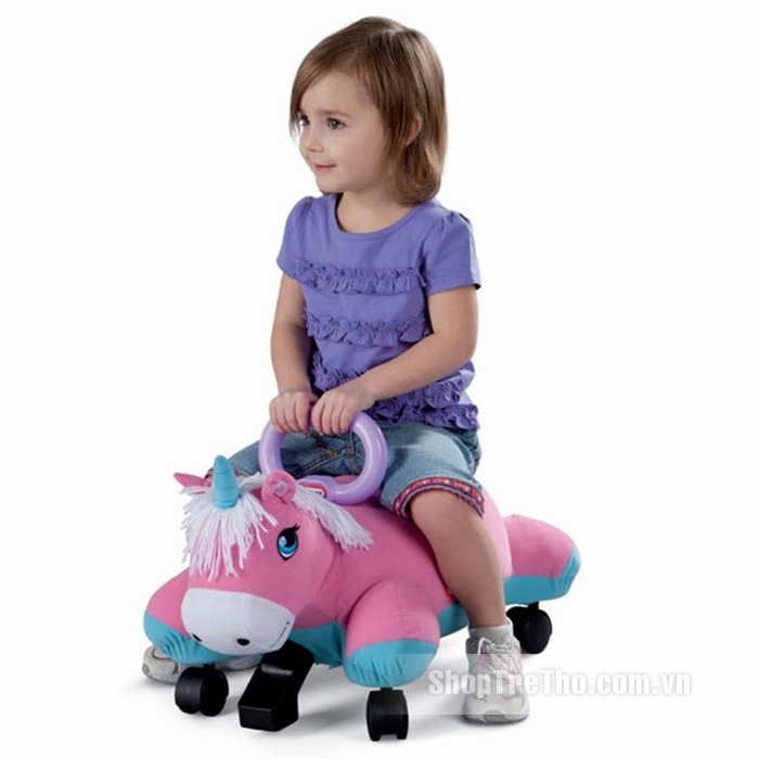 Chòi chân thú bông ngựa 1 sừng Pillow Racers Unicorn LT-627385M