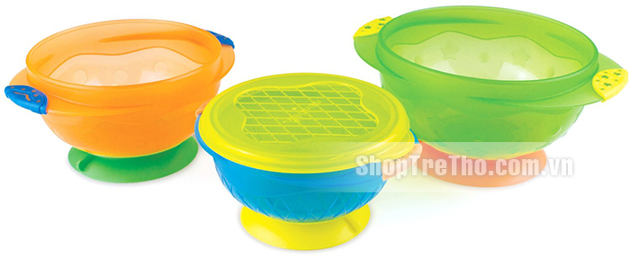 Bộ ba bát ăn chống đổ Munchkin 49003