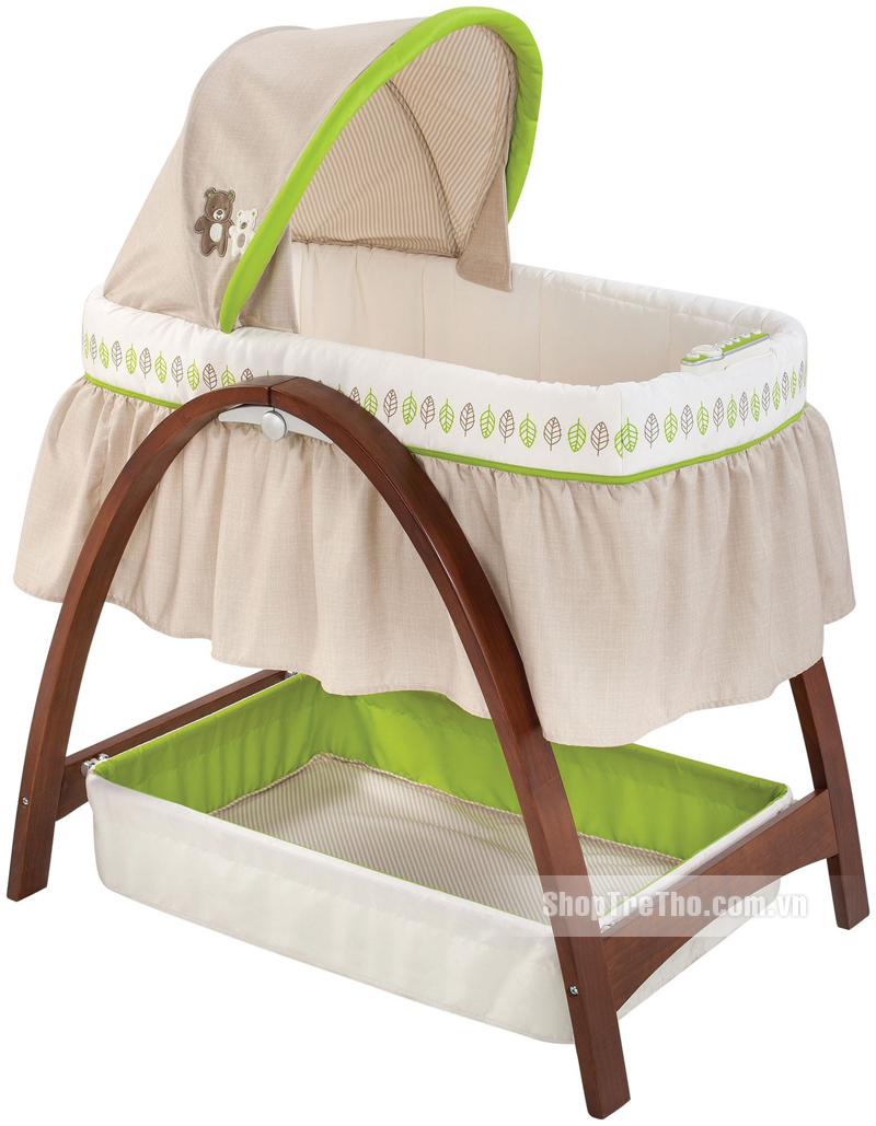 Bentwood Bassinet With Monitor Baby