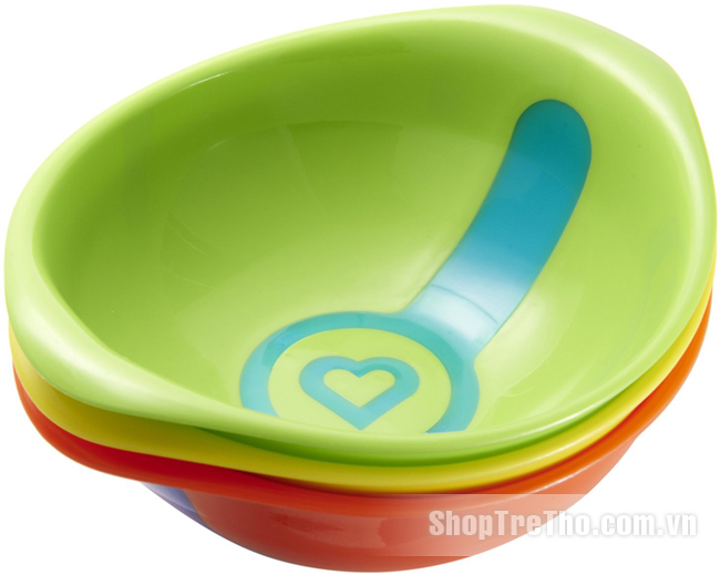 Bộ 3 bát ăn báo nóng Munchkin MK43880 White Hot Bowls 