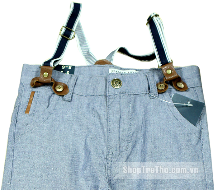 Quần kaki Zara quai đeo cho bé trai