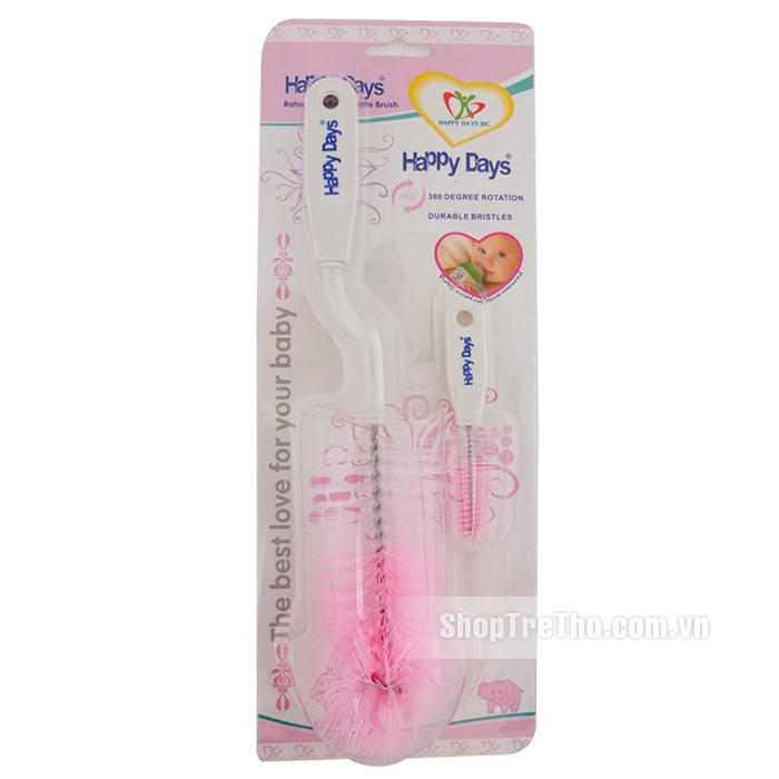 Cây cọ rửa bình sữa Happydays