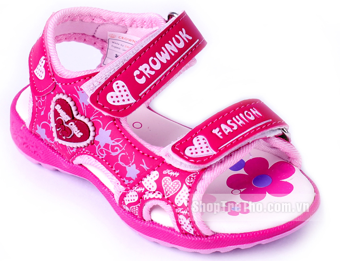 Dép sandal cao cấp Crown cho bé gái GD-324