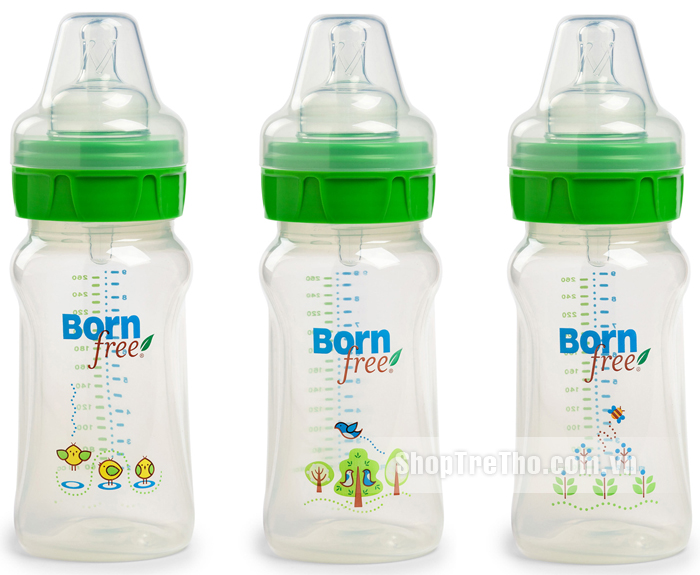 Bộ 3 bình Born Free PP 260ml 