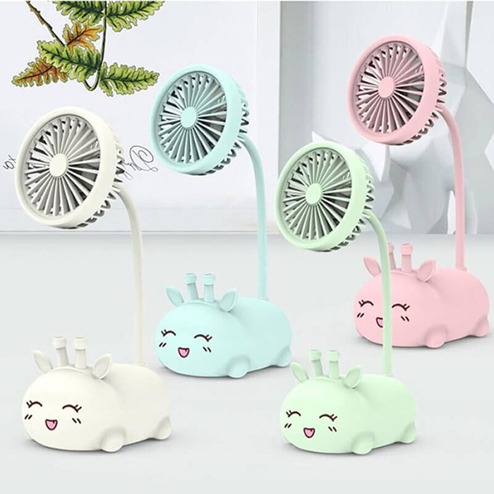 Quat mini sac dien de hinh thu