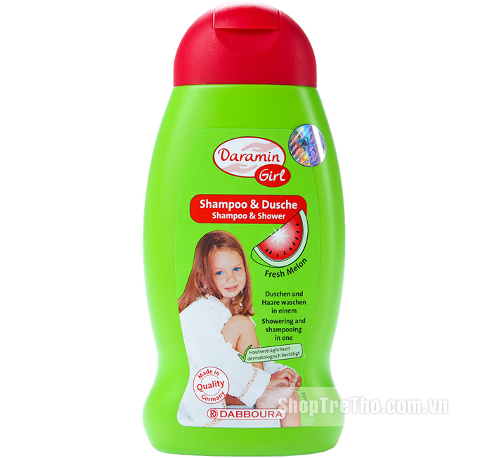 Dầu gội & sữa tắm Daramin cho bé gái