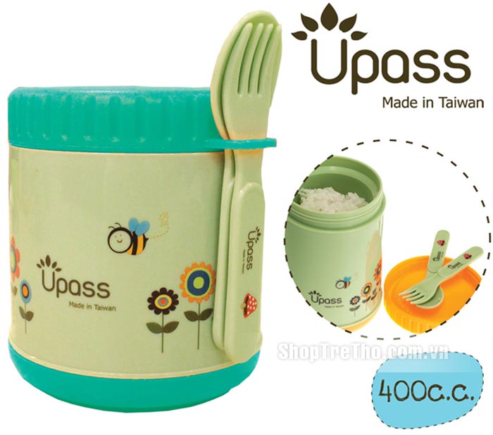 Hộp giữ ấm thức ăn UPASS kèm thìa, dĩa