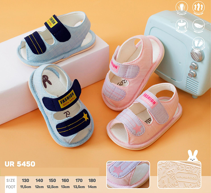 Sandal tập đi đế cao su non Uala UR5450