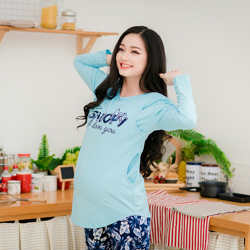 Bộ bầu mặc nhà TD in Snoopy Emum