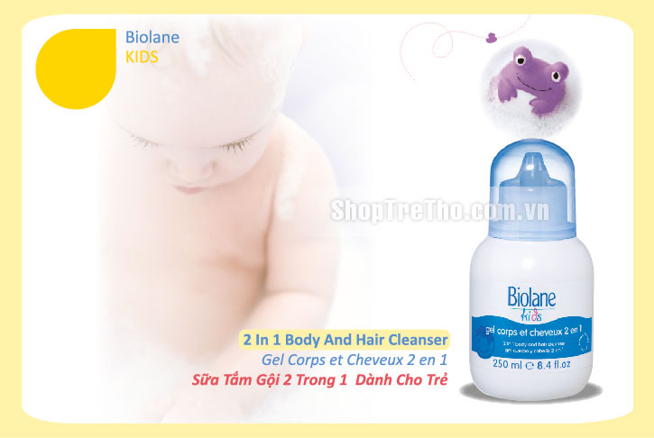 Sữa tắm gội 2 in 1 Biolane 750ml