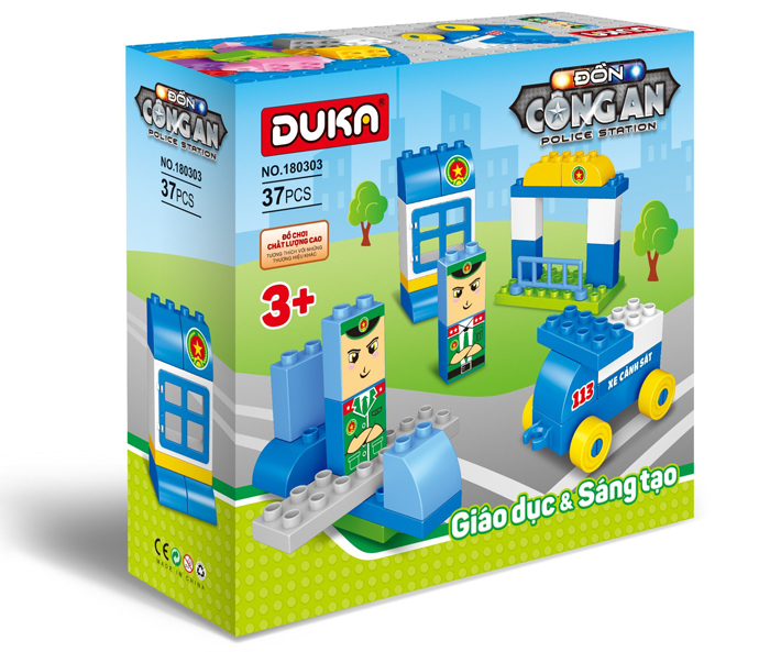 Đồ chơi xếp hình Duka No.180303 - Đồn công an