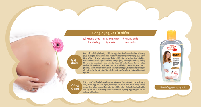 Dầu massage chống rạn da Daramin