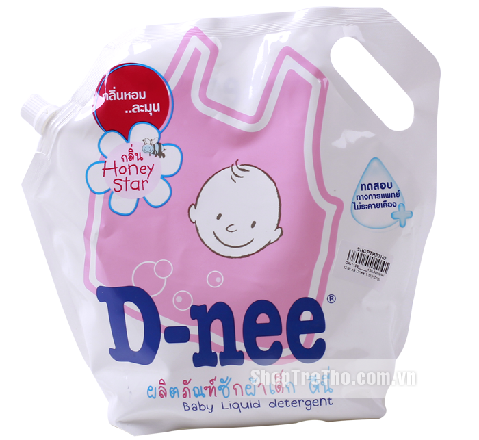 Dung dịch giặt xả Dnee 1.8l (túi hồng)
