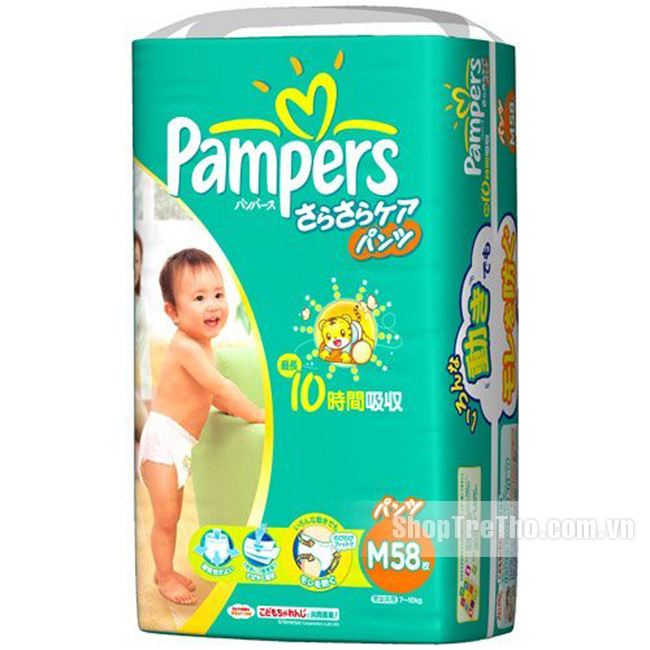Bỉm quần Pamper Nhật  Bản M58 dành cho bé từ 6 đến 11kg