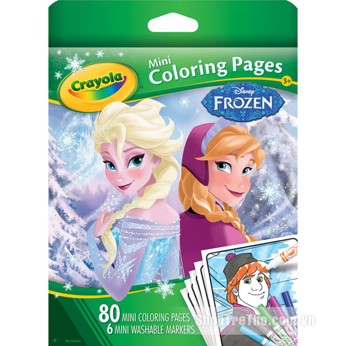 Bộ bút giấy tô màu Crayola hình Frozen 0450620000
