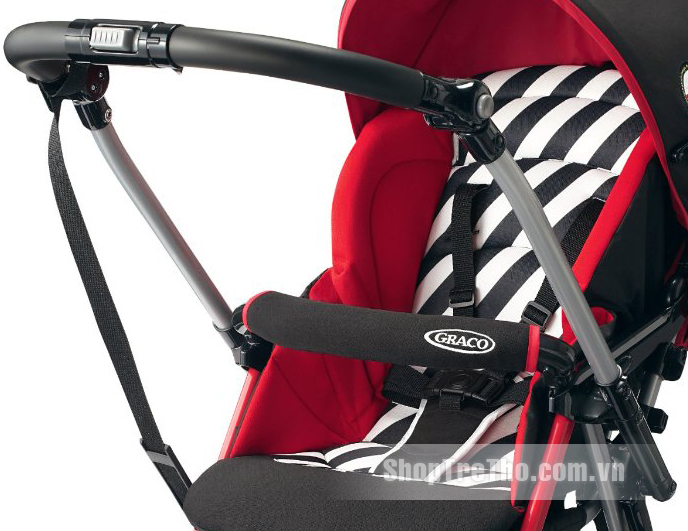 Xe đẩy Graco CitiLite đỏ sọc đen