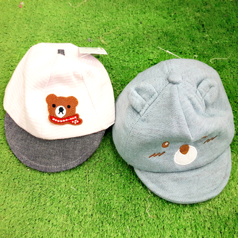 Mũ lưỡi trai hình mặt gấu cho bé PNC 3-9M
