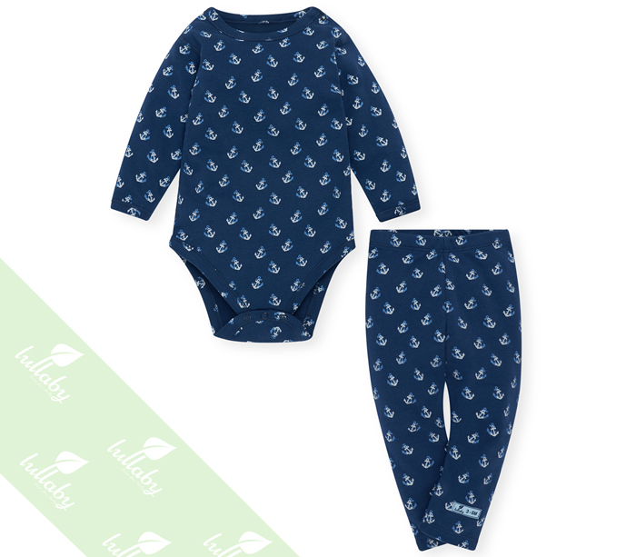 Body cộc kèm quần dài Lullaby NH15-18 (Xanh Navy) 