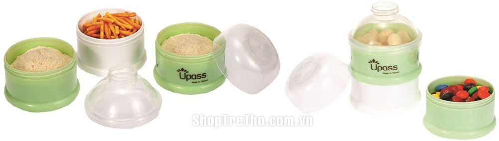 Hộp đựng sữa 3 ngăn không BPA Upass UP8002C