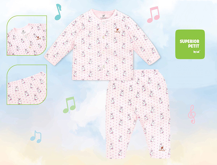 Bo cai giua dai tay Lullaby NH601P hong in tho