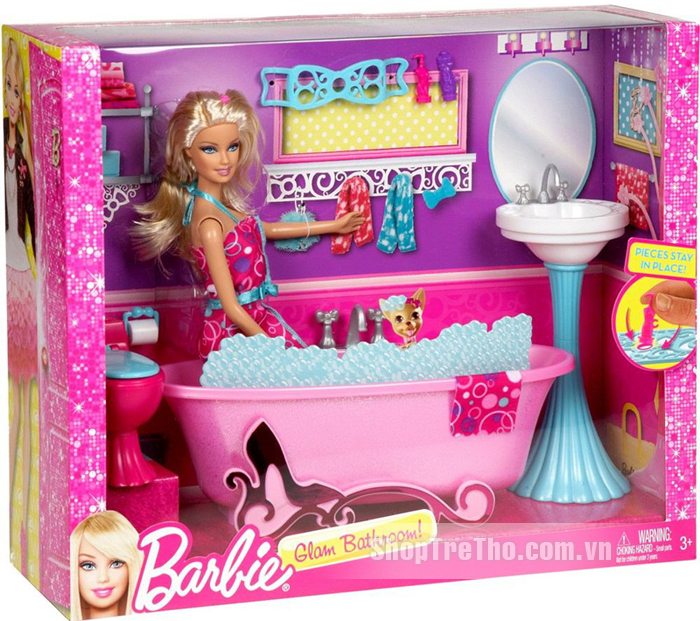 Phòng tắm cổ điển Barbie Y2856