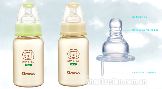 Bình sữa nhựa PPSU 150ml