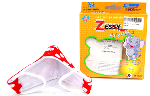 Khẩu trang trẻ em sợi hoạt tính Zessy