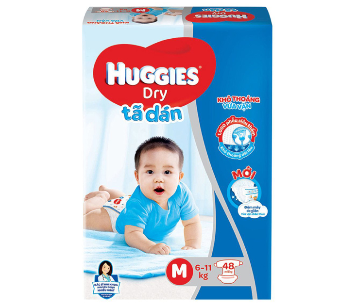 Tã dán Huggies M48