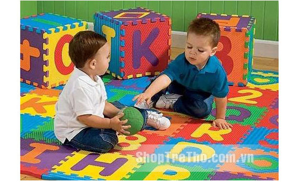thảm xốp chữ cái 26 miếng giúp bé vừa học vừa chơi