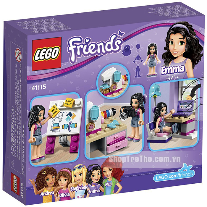 do choi lego friends 41115 - Phong lam viec sang tao cua Emma