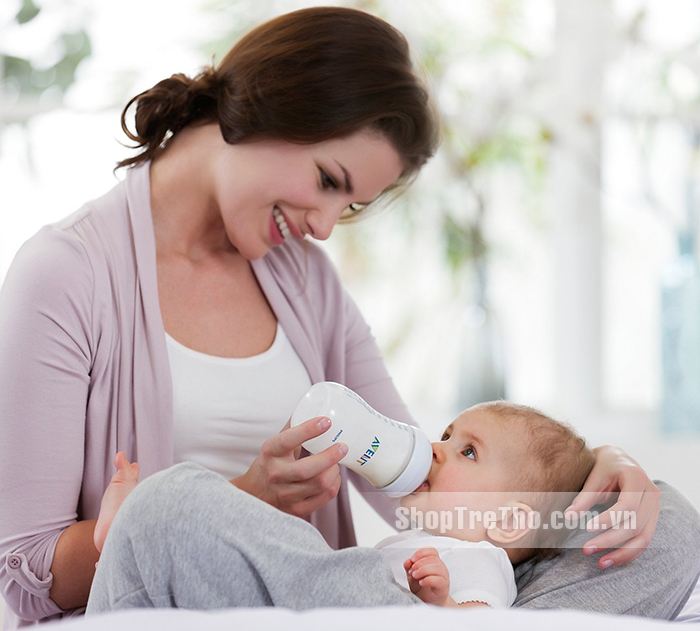 núm ty Avent số 1 cổ rộng Silicone BPA free