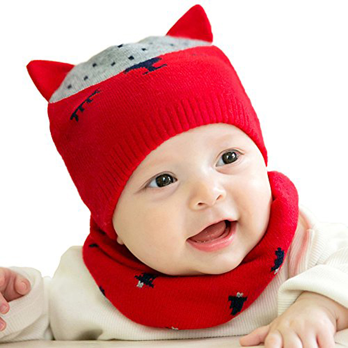 Bộ mũ khăn hình gấu TE608 (0-12M) 
