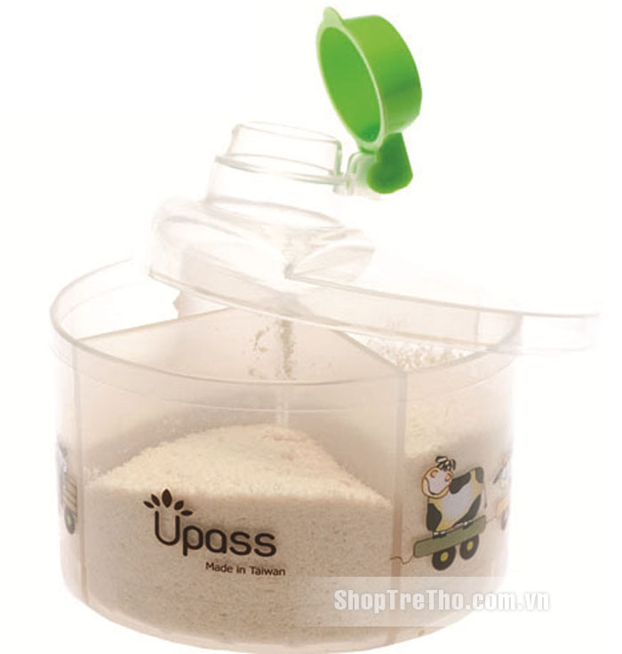 Hộp chia sữa Upass BPA free loại tròn UP8005C