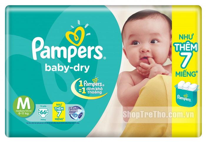 Bỉm Pampers M66 dành cho bé từ 6-11kg
