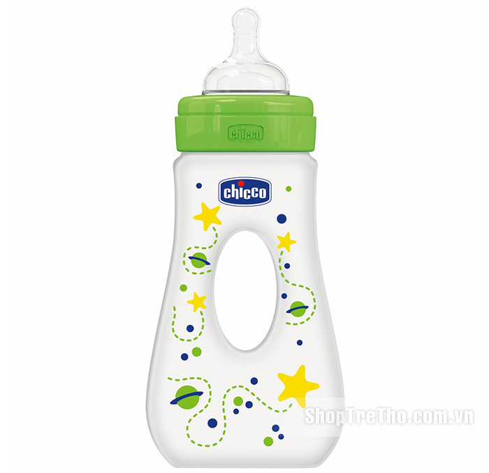 Bình sữa tập uống núm silicon dòng chảy nhanh Chicco