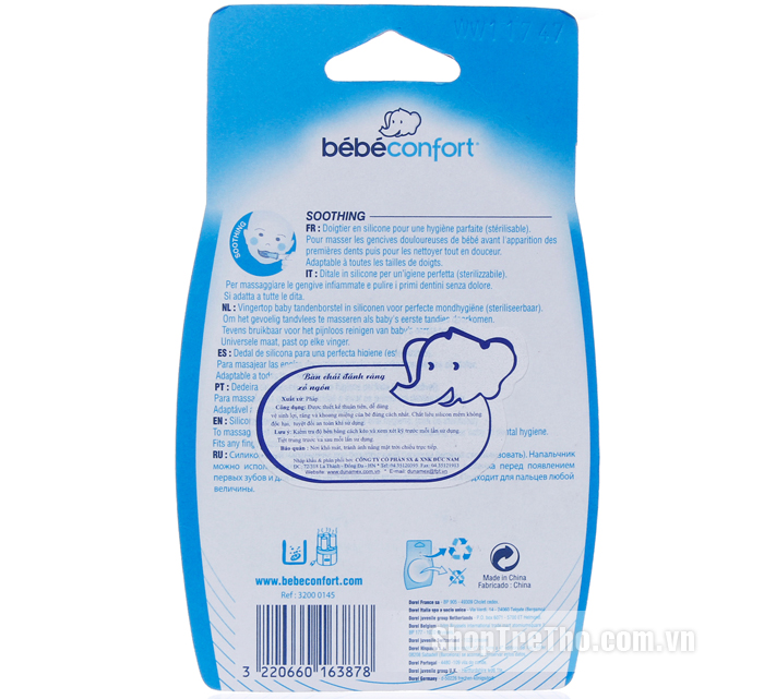 Đánh răng xỏ ngón đôi Bebe Confort