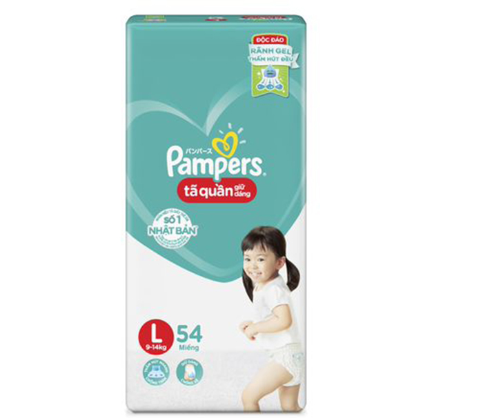 Tã Bỉm quần Pampers giữ dáng L54 (9-14kg)