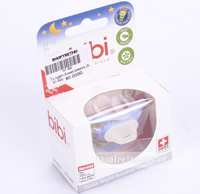 Ty ngậm Bibi Sweet Dreams cho bé 0-6 tháng