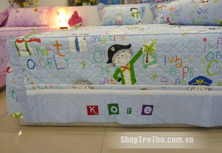 Bộ chăn ga gối Little Boy cotton 113